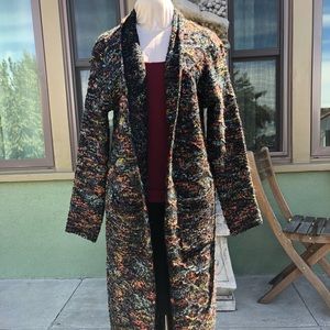 Knit long cardigan with pockets size S/M